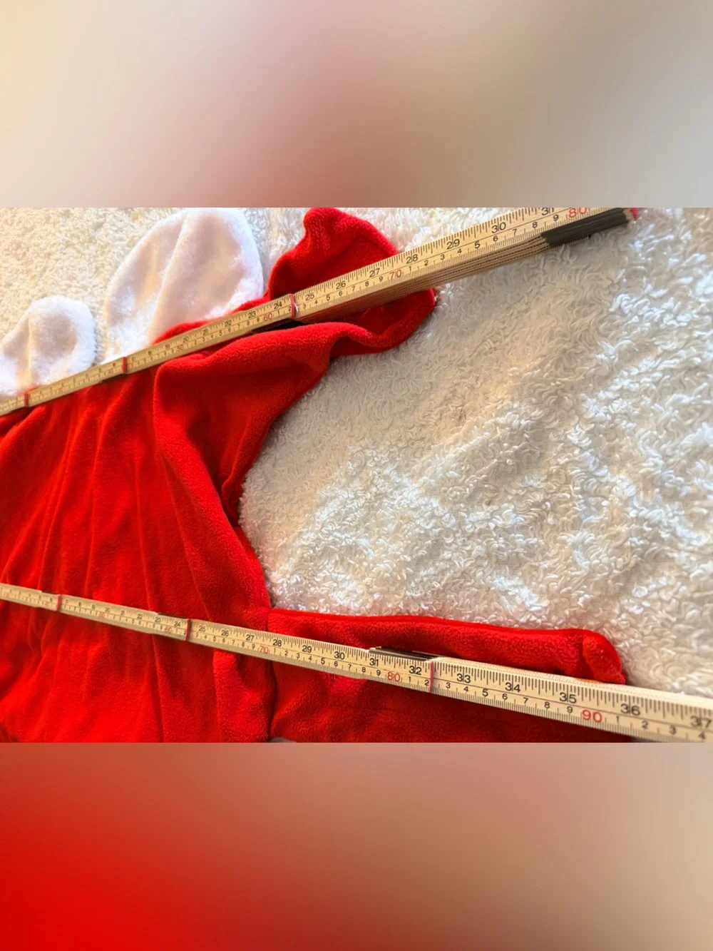 Holiday Santa Red Dog Costume- Cozy Faux Fur Trim